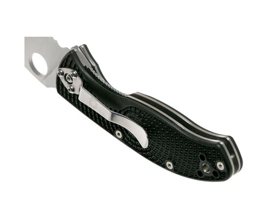 Нож Spyderco Tenacious Black Blade FRN серрейтор (C122SBBK), изображение 6 Нож Spyderco Tenacious Black Blade FRN серрейтор (C122SBBK), изображение 6