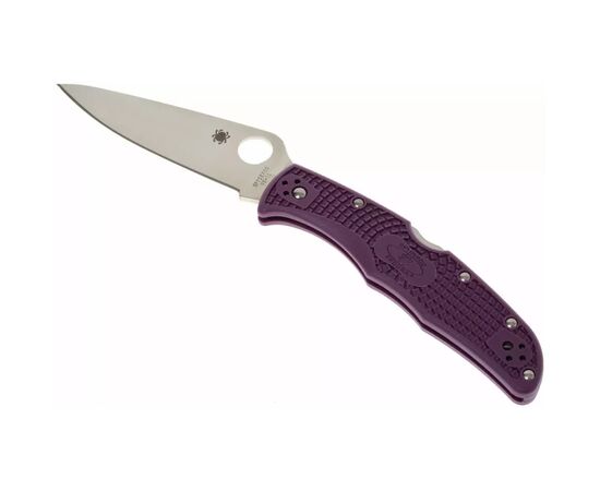 Нож Spyderco Endura 4 Flat Ground Purple (C10FPPR), изображение 3 Нож Spyderco Endura 4 Flat Ground Purple (C10FPPR), изображение 3