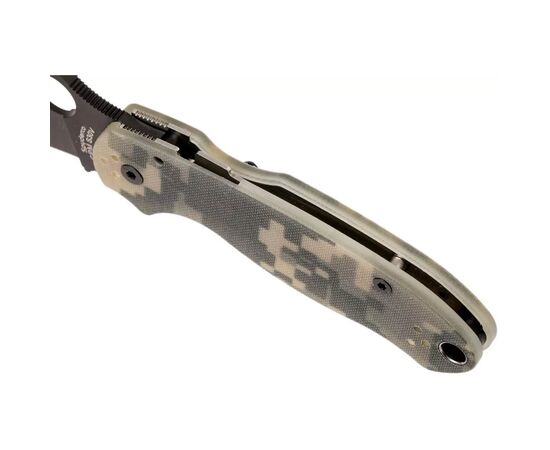Нож Spyderco Para 3 Black Blade G10 Camo (C223GPCMOBK), зображення 5 Нож Spyderco Para 3 Black Blade G10 Camo (C223GPCMOBK), зображення 5
