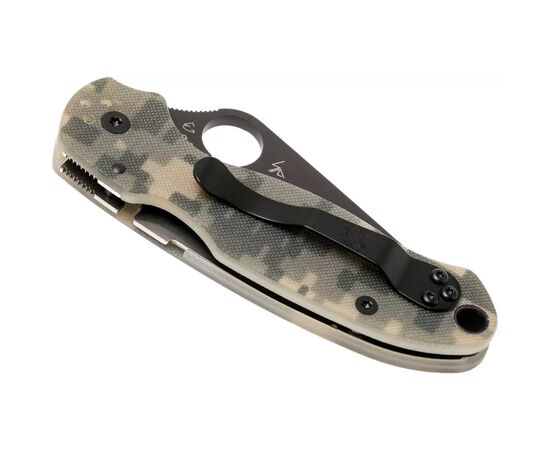 Нож Spyderco Para 3 Black Blade G10 Camo (C223GPCMOBK), зображення 7 Нож Spyderco Para 3 Black Blade G10 Camo (C223GPCMOBK), зображення 7