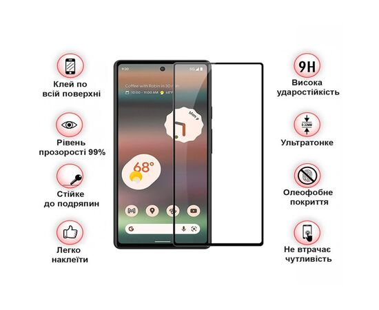 Скло захисне BeCover Google Pixel 7a Black (709767), зображення 4 Скло захисне BeCover Google Pixel 7a Black (709767), зображення 4