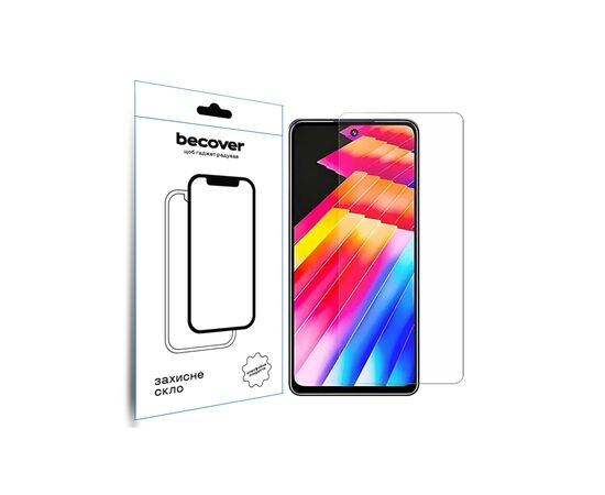 Стекло защитное BeCover Infinix HOT 30 Play NFC (X6835B) 3D Crystal Clear Glass (709721)