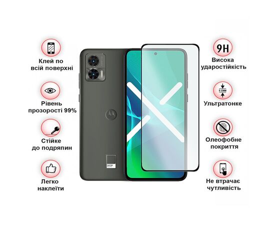 Скло захисне BeCover Motorola Edge 30 Neo Black (709730), зображення 4 Скло захисне BeCover Motorola Edge 30 Neo Black (709730), зображення 4