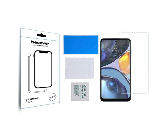Скло захисне BeCover Motorola Moto E32s 3D Crystal Clear Glass (709734), зображення 3 Скло захисне BeCover Motorola Moto E32s 3D Crystal Clear Glass (709734), зображення 3