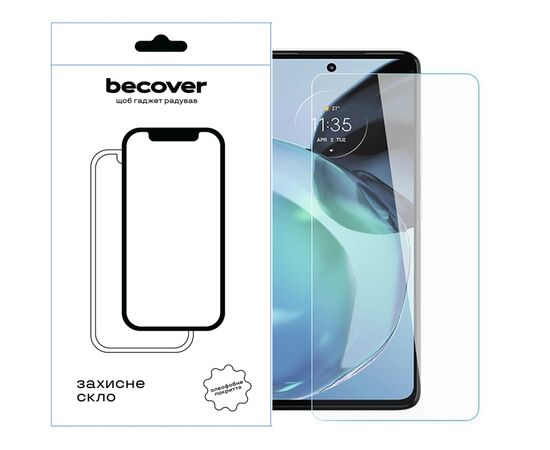 Скло захисне BeCover Motorola Moto G52/G82 3D Crystal Clear Glass (709736)