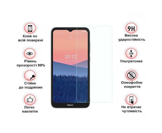 Стекло защитное BeCover Nokia C21 3D Crystal Clear Glass (709742), изображение 4 Стекло защитное BeCover Nokia C21 3D Crystal Clear Glass (709742), изображение 4