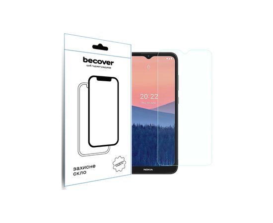 Стекло защитное BeCover Nokia C21 3D Crystal Clear Glass (709742)