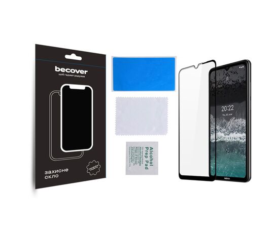 Стекло защитное BeCover Nokia C21 Black (709741), изображение 3 Стекло защитное BeCover Nokia C21 Black (709741), изображение 3
