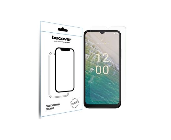 Стекло защитное BeCover Nokia C32 3D Crystal Clear Glass (709740)