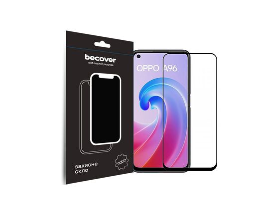 Скло захисне BeCover Oppo A96 Black (709770)