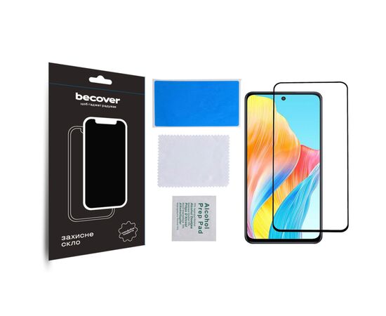 Скло захисне BeCover Oppo A98 5G Black (709772), зображення 3 Скло захисне BeCover Oppo A98 5G Black (709772), зображення 3