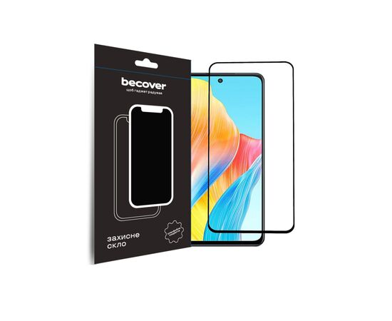Стекло защитное BeCover Oppo A98 5G Black (709772)