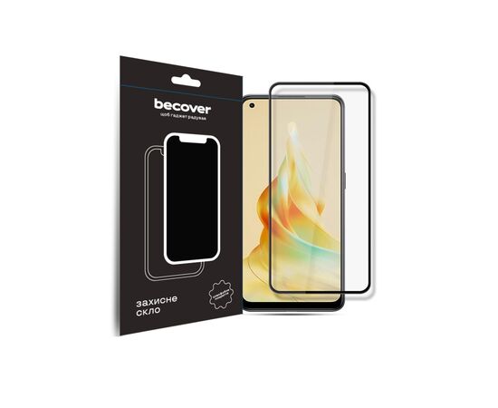 Стекло защитное BeCover Oppo Reno8 T Black (709771)