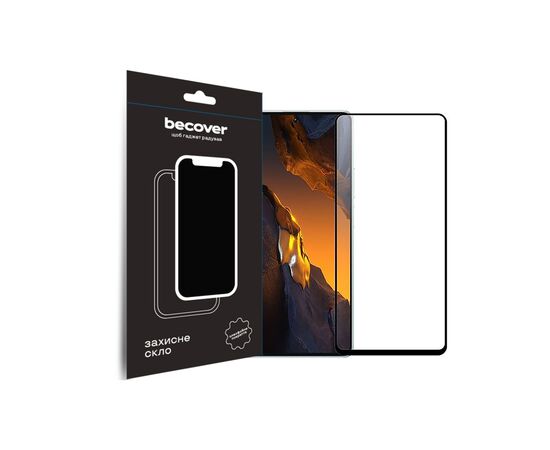 Стекло защитное BeCover Poco F5 Black (709743)
