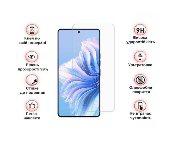 Стекло защитное BeCover Tecno Camon 20 Pro (CK7n) 3D Crystal Clear Glass (709746), изображение 4 Стекло защитное BeCover Tecno Camon 20 Pro (CK7n) 3D Crystal Clear Glass (709746), изображение 4