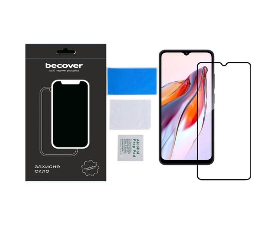 Стекло защитное BeCover Tecno Spark 10C (KI5k) Black (709747), изображение 3 Стекло защитное BeCover Tecno Spark 10C (KI5k) Black (709747), изображение 3