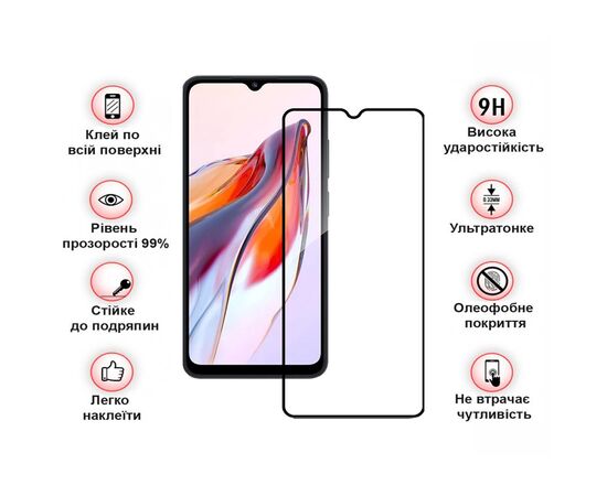 Стекло защитное BeCover Tecno Spark 10C (KI5k) Black (709747), изображение 4 Стекло защитное BeCover Tecno Spark 10C (KI5k) Black (709747), изображение 4