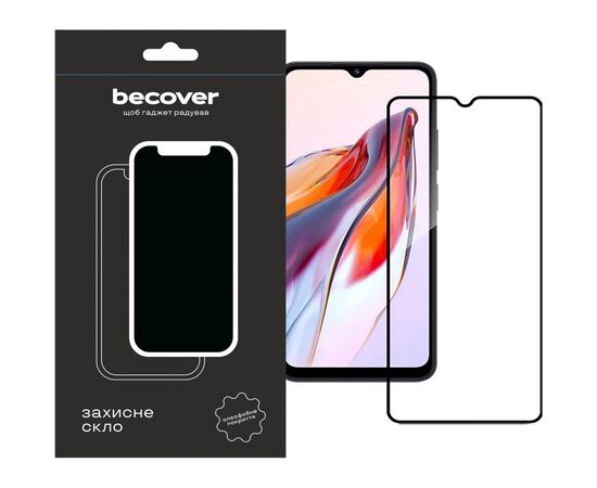 Стекло защитное BeCover Tecno Spark 10C (KI5k) Black (709747)