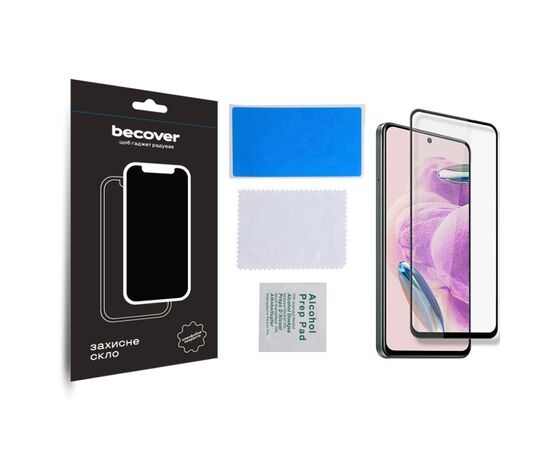 Скло захисне BeCover Xiaomi Redmi Note 12S Black (709751), зображення 3 Скло захисне BeCover Xiaomi Redmi Note 12S Black (709751), зображення 3