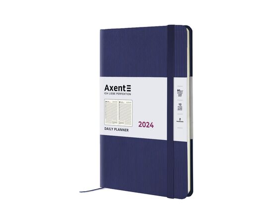 Тижневик Axent 2024 Partner Lines 145 х 210, темно синій (8815-24-02-A)