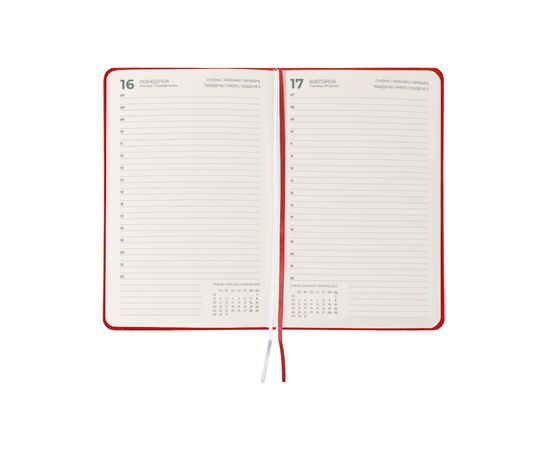 Еженедельник Axent 2024 Partner Lines 145х210, ярко красный (8815-24-54-A), изображение 2
