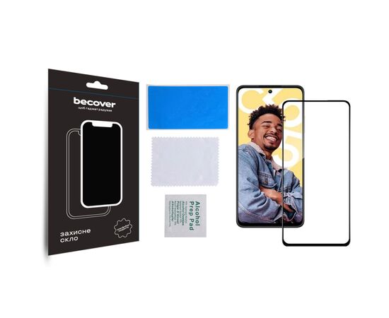 Стекло защитное BeCover Realme C55 Black (709765), зображення 3