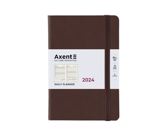 Тижневик Axent 2024 Partner Soft Diamond 145 х 210, коричневий (8818-24-19-A)