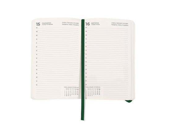 Еженедельник Axent 2024 Partner Soft Diamond 145 х 210, изумрудный (8818-24-55-A), изображение 3 Еженедельник Axent 2024 Partner Soft Diamond 145 х 210, изумрудный (8818-24-55-A), изображение 3