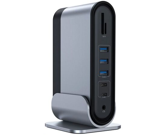 Концентратор Baseus USB3.2 Type-C to 2xHDMI/2xDP/2xUSB-C/3xUSB/RJ45/SD/TRRS 3.5mm/PD 100W + PA 16 in 1 (CAHUB-HG0G), зображення 2 Концентратор Baseus USB3.2 Type-C to 2xHDMI/2xDP/2xUSB-C/3xUSB/RJ45/SD/TRRS 3.5mm/PD 100W + PA 16 in 1 (CAHUB-HG0G), зображення 2