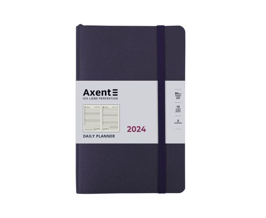 Тижневик Axent 2024 Partner Soft Skin 145 х 210, синій (8810-24-02-A)