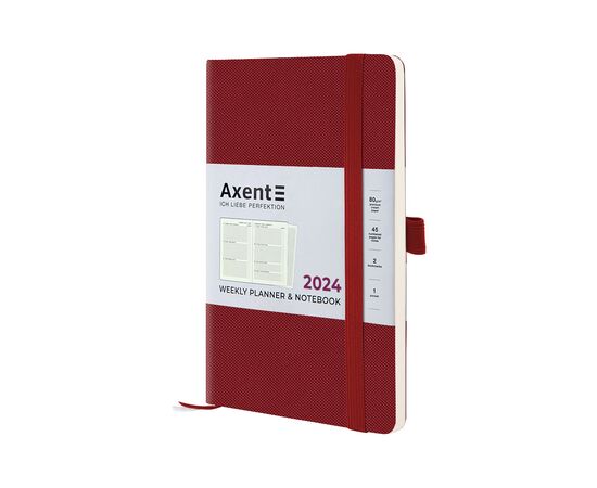 Тижневик Axent 2024 Partner Soft Diamond 125 х 195, бордо (8518-24-05-A)