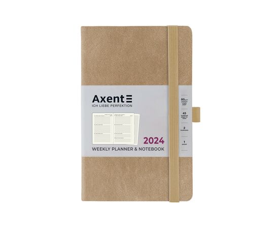 Еженедельник Axent 2024 Partner Soft Nuba 125 х 195, миндальный (8517-24-59-A)