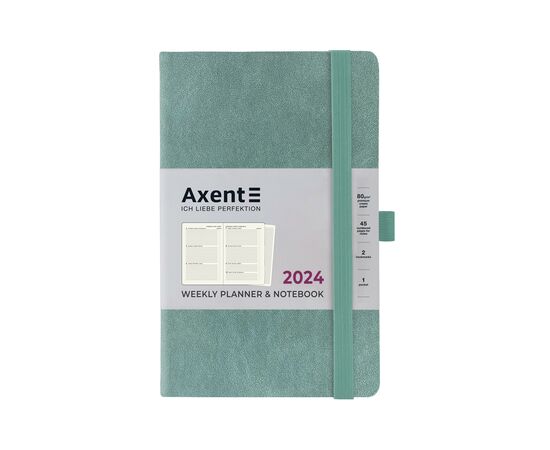 Тижневик Axent 2024 Partner Soft Nuba 125 х 195, сіро лазурний (8517-24-48-A)