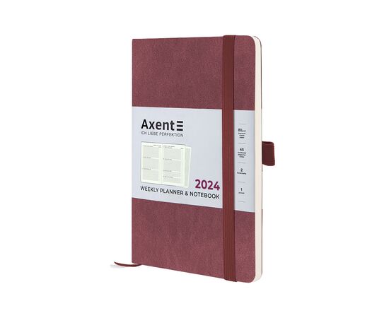Еженедельник Axent 2024 Partner Soft Nuba 125 х 195, сливовый (8517-24-58-A), изображение 2 Еженедельник Axent 2024 Partner Soft Nuba 125 х 195, сливовый (8517-24-58-A), изображение 2