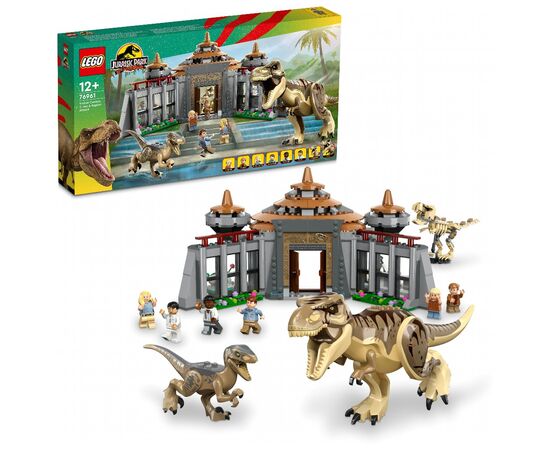 Конструктор LEGO Jurassic World Центр посетителей: Атака тиранозавра и раптора 693 детали (76961), изображение 9 Конструктор LEGO Jurassic World Центр посетителей: Атака тиранозавра и раптора 693 детали (76961), изображение 9