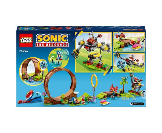 Конструктор LEGO Sonic the Hedgehog Соревнования петли Соника на зеленом холме 802 детали (76994), изображение 10 Конструктор LEGO Sonic the Hedgehog Соревнования петли Соника на зеленом холме 802 детали (76994), изображение 10