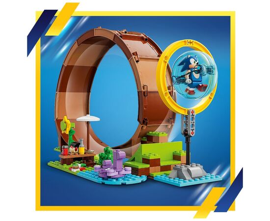 Конструктор LEGO Sonic the Hedgehog Соревнования петли Соника на зеленом холме 802 детали (76994), изображение 6 Конструктор LEGO Sonic the Hedgehog Соревнования петли Соника на зеленом холме 802 детали (76994), изображение 6
