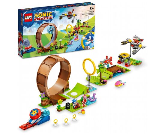 Конструктор LEGO Sonic the Hedgehog Соревнования петли Соника на зеленом холме 802 детали (76994), изображение 9 Конструктор LEGO Sonic the Hedgehog Соревнования петли Соника на зеленом холме 802 детали (76994), изображение 9