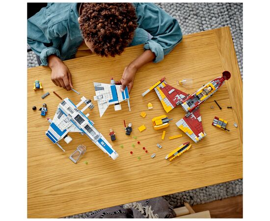 Конструктор LEGO Star Wars Истребитель Новой Республики E-Wing против Звездного истребителя Шин Хати 1056 деталей (75364), изображение 4 Конструктор LEGO Star Wars Истребитель Новой Республики E-Wing против Звездного истребителя Шин Хати 1056 деталей (75364), изображение 4