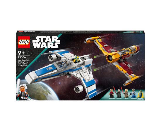 Конструктор LEGO Star Wars Истребитель Новой Республики E-Wing против Звездного истребителя Шин Хати 1056 деталей (75364)