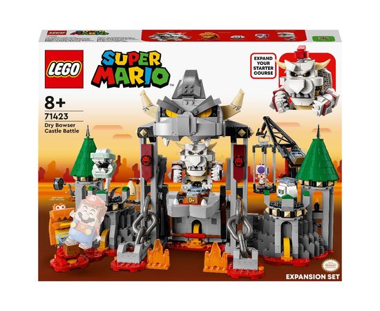 Конструктор LEGO Super Mario Битва в замке Драй Боузера. Дополнительный набор 1321 деталь (71423)