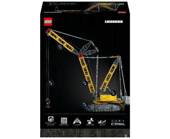 Конструктор LEGO Technic Гусеничний підйомний кран Liebherr LR 13000 2883 деталі (42146), зображення 10 Конструктор LEGO Technic Гусеничний підйомний кран Liebherr LR 13000 2883 деталі (42146), зображення 10