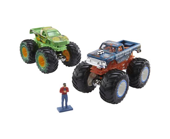 Автотрек Hot Wheels Гонки титанов серии Monster Trucks (HGV12), изображение 4 Автотрек Hot Wheels Гонки титанов серии Monster Trucks (HGV12), изображение 4