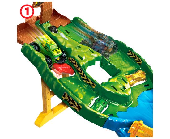 Автотрек Hot Wheels Гонки титанов серии Monster Trucks (HGV12), изображение 5 Автотрек Hot Wheels Гонки титанов серии Monster Trucks (HGV12), изображение 5