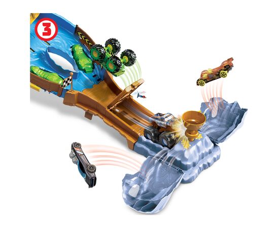 Автотрек Hot Wheels Гонки титанов серии Monster Trucks (HGV12), изображение 7 Автотрек Hot Wheels Гонки титанов серии Monster Trucks (HGV12), изображение 7