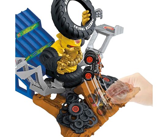 Автотрек Hot Wheels Атака Крашзилы серии Тренировочная арена (HPN71), изображение 4 Автотрек Hot Wheels Атака Крашзилы серии Тренировочная арена (HPN71), изображение 4