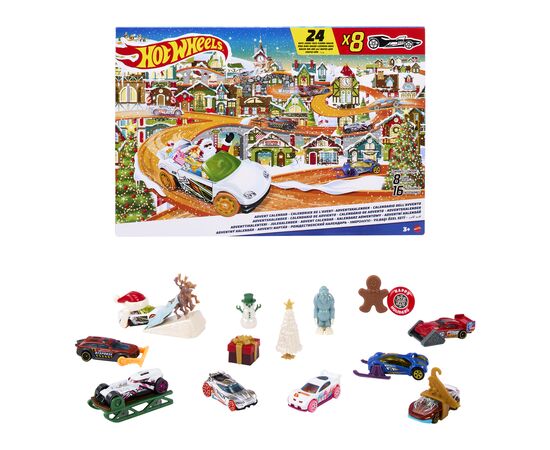 Игровой набор Hot Wheels Адвент-календарь (HKL74), изображение 3 Игровой набор Hot Wheels Адвент-календарь (HKL74), изображение 3