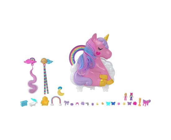 Кукла Polly Pocket Салон красоты единорога (HKV51), изображение 5 Кукла Polly Pocket Салон красоты единорога (HKV51), изображение 5