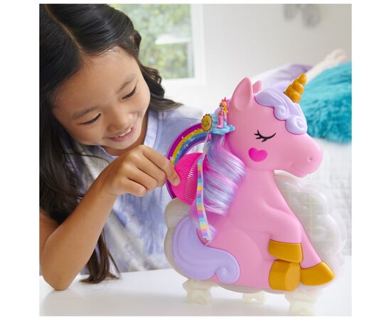 Кукла Polly Pocket Салон красоты единорога (HKV51), изображение 6 Кукла Polly Pocket Салон красоты единорога (HKV51), изображение 6