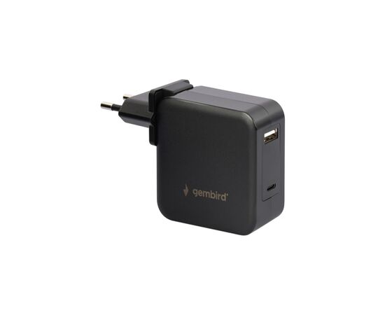 Зарядний пристрій Gembird 60W PD & QC, Type-C, USB-A (NPA-PD60-01)